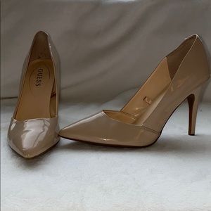Guess Nude Patent Heels size 38